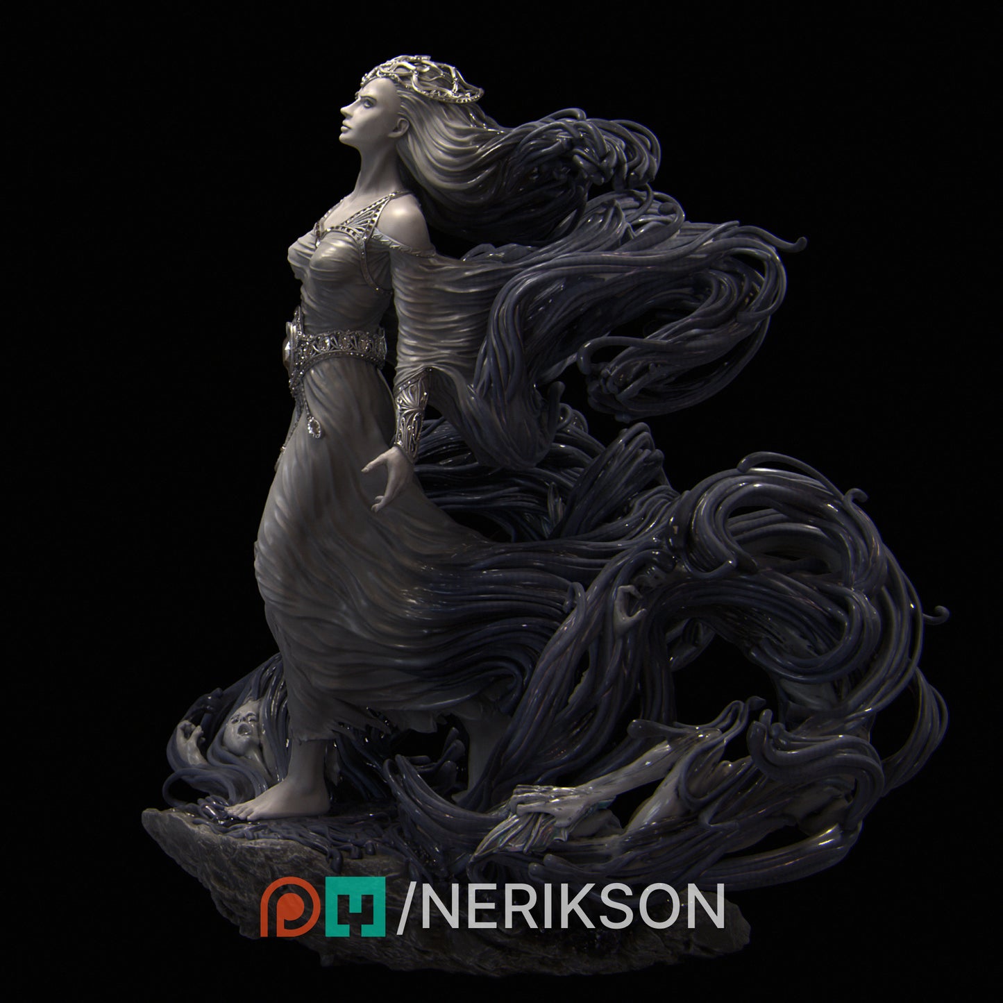 Shareen's Torment | 32mm | 3D Printed Figure | Art Piece | Nerikson | Nerdy Creations