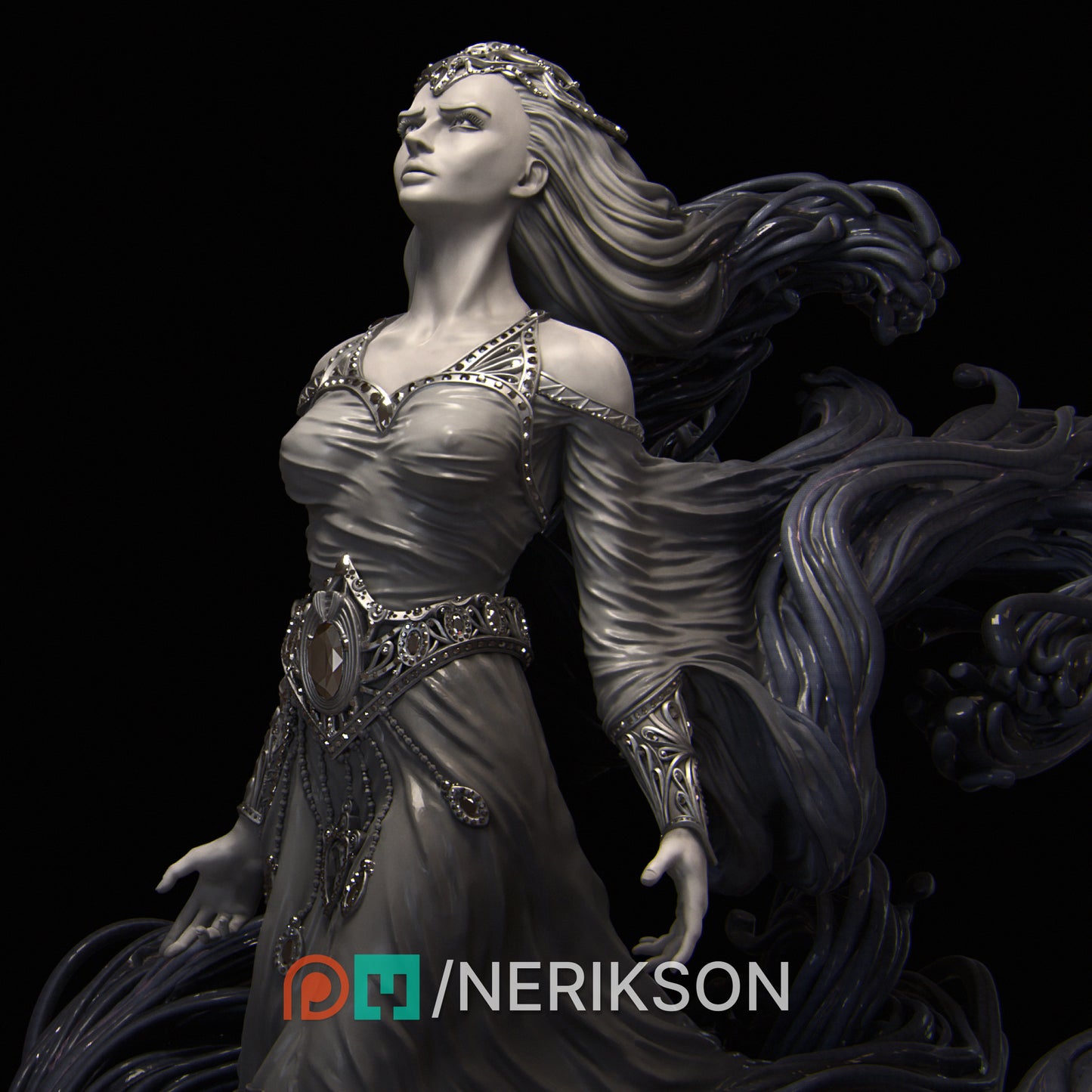 Shareen's Torment | 32mm | 3D Printed Figure | Art Piece | Nerikson | Nerdy Creations