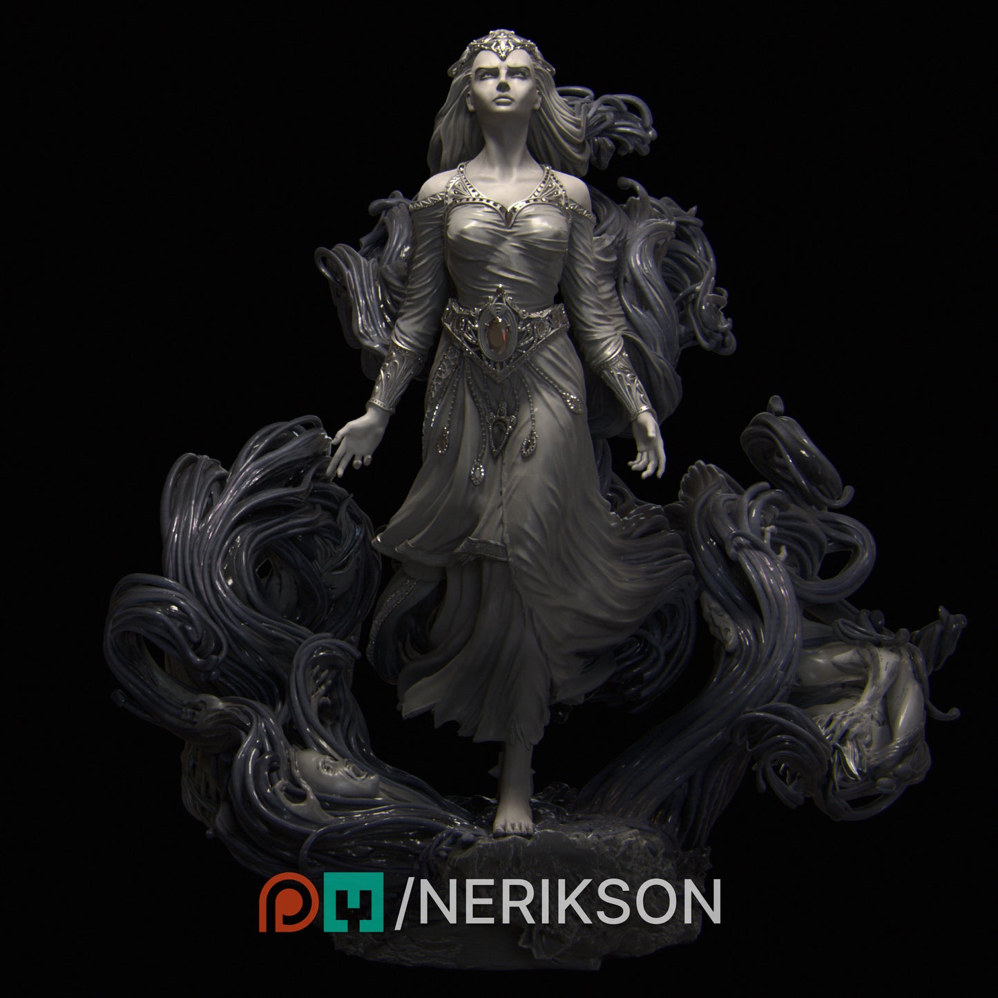Shareen's Torment | 32mm | 3D Printed Figure | Art Piece | Nerikson | Nerdy Creations