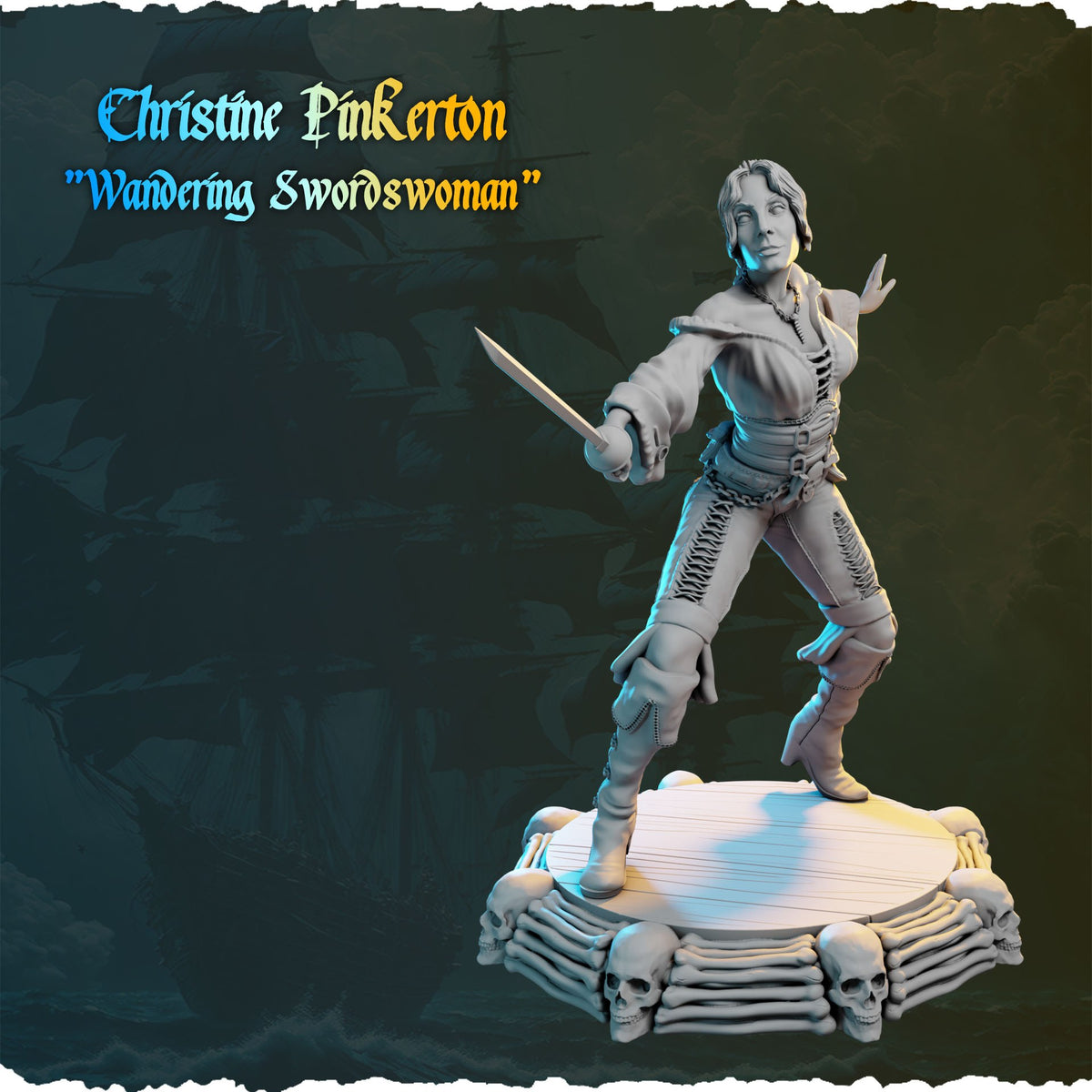 Christine Pinkerton resin figure