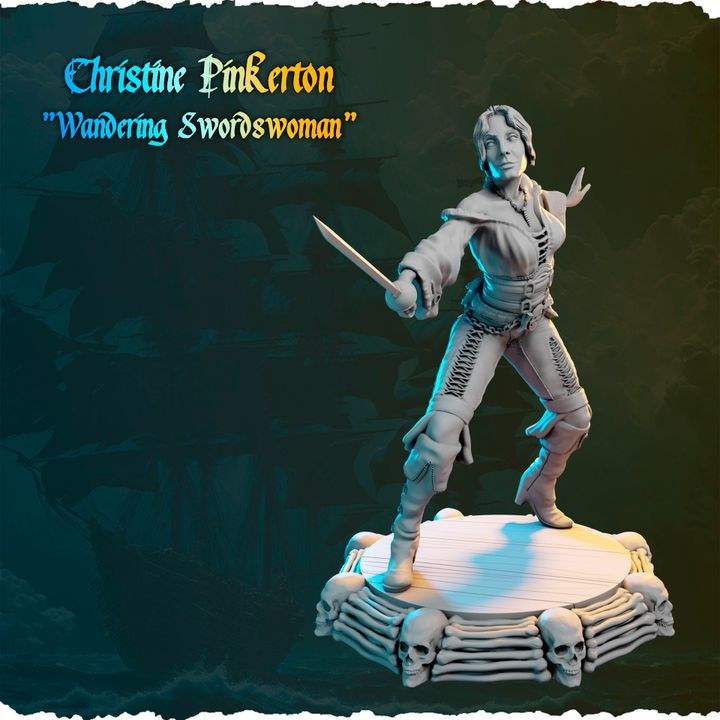 Christine Pinkerton resin figure
