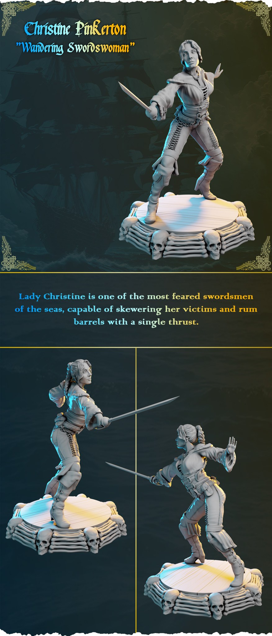 Christine Pinkerton resin figure