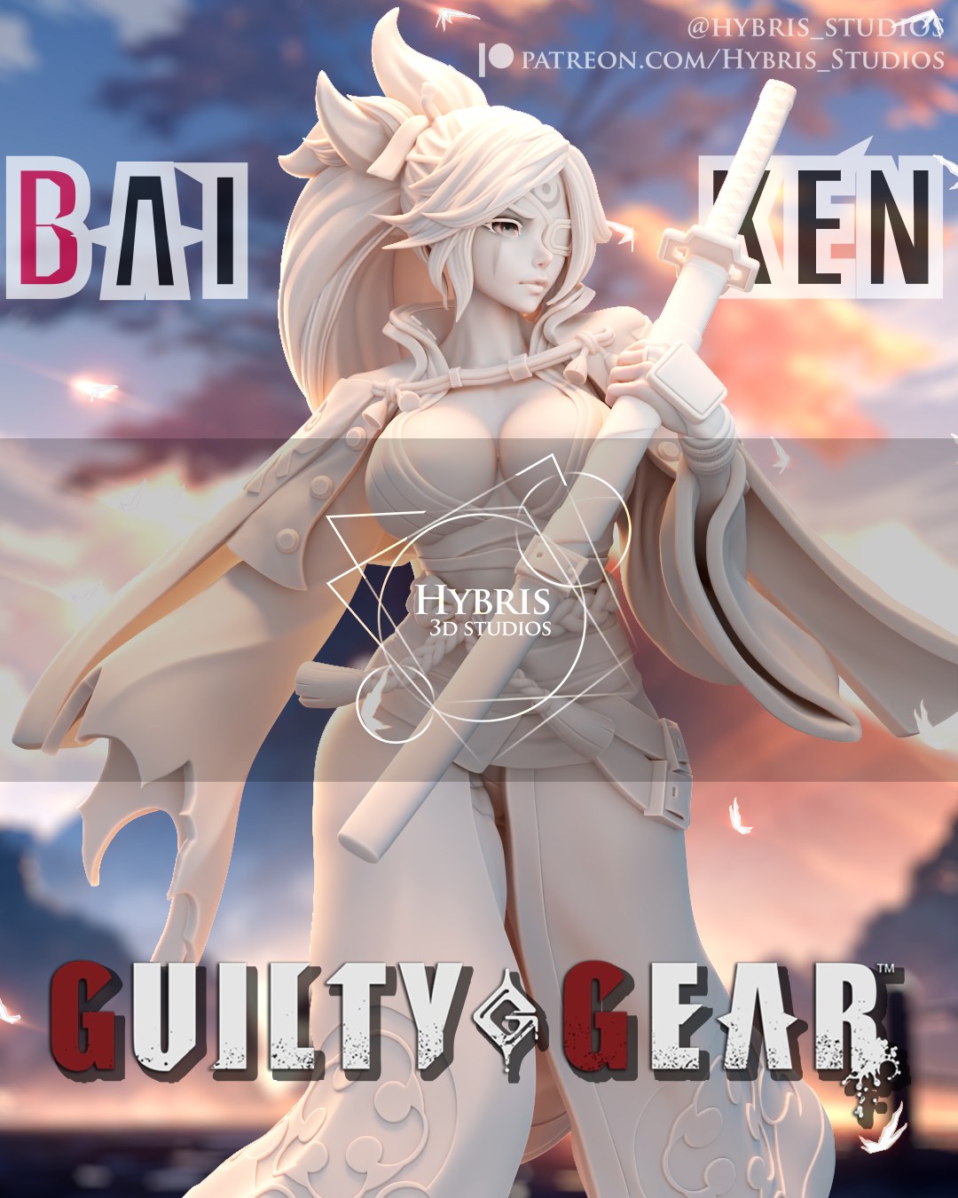 Baiken resin figure