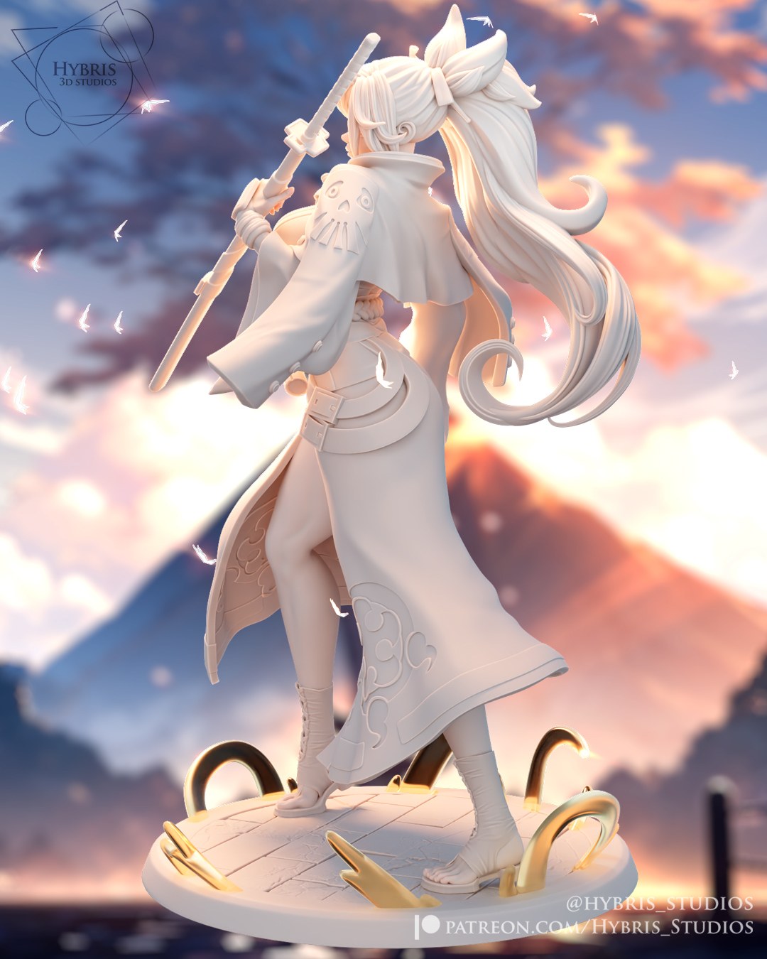 Baiken resin figure