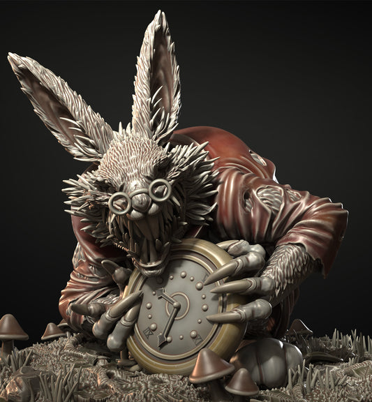 Alice in Creepyland — White Rabbit | 3D Printed Figure | Art Piece | Siryll | Nerdy Creations