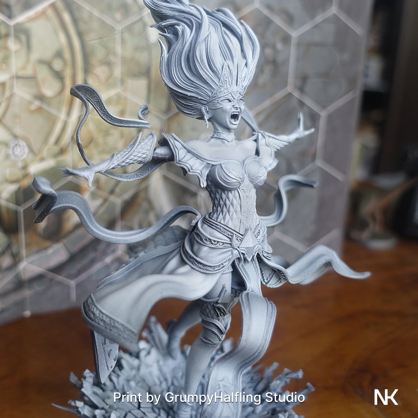 Lyndra the Archmage | 32mm–140mm | 3D Printed Figure | Art Piece | Nerikson | Nerdy Creations