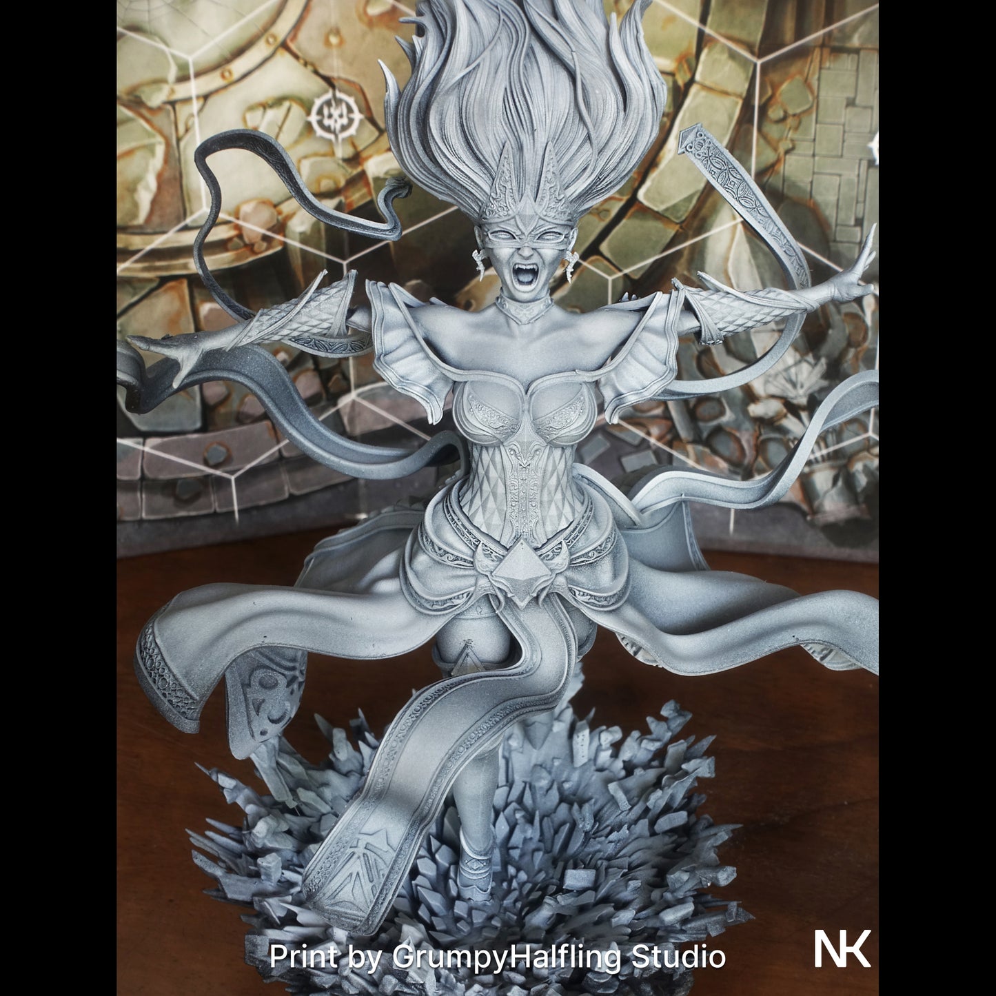 Lyndra the Archmage | 32mm–140mm | 3D Printed Figure | Art Piece | Nerikson | Nerdy Creations