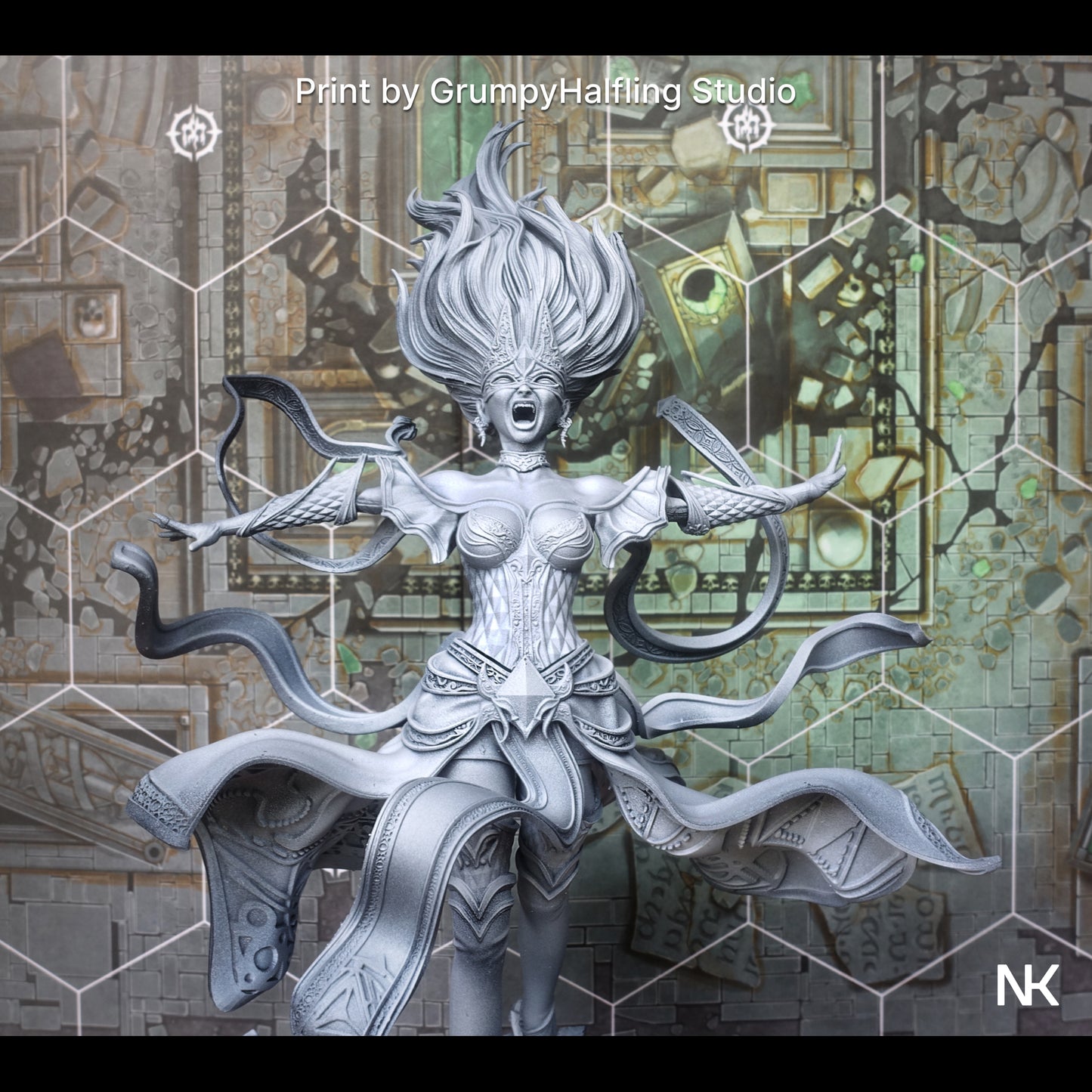 Lyndra the Archmage | 32mm–140mm | 3D Printed Figure | Art Piece | Nerikson | Nerdy Creations