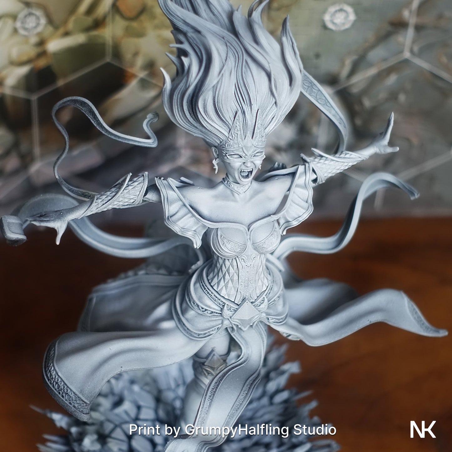Lyndra the Archmage | 32mm–140mm | 3D Printed Figure | Art Piece | Nerikson | Nerdy Creations
