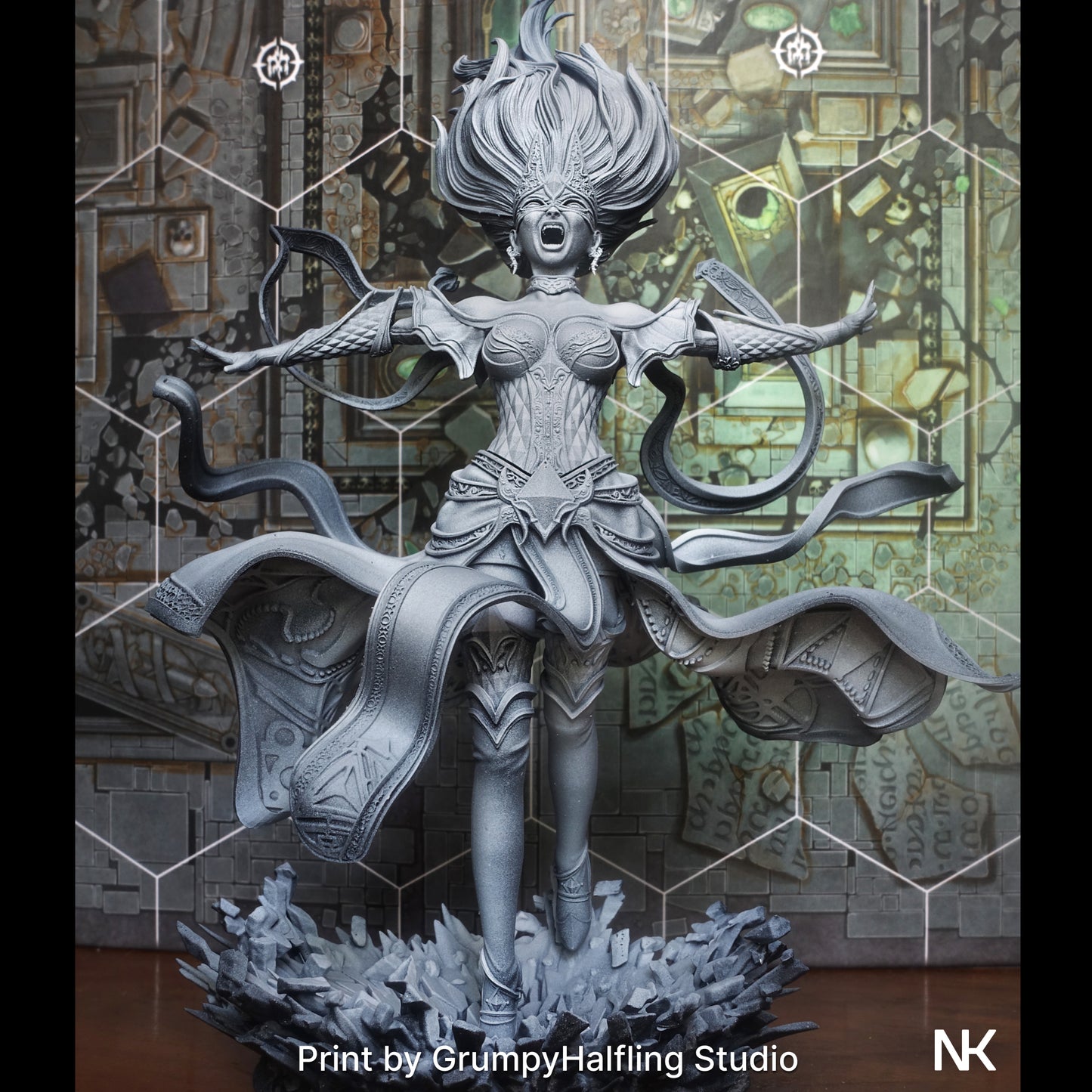 Lyndra the Archmage | 32mm–140mm | 3D Printed Figure | Art Piece | Nerikson | Nerdy Creations