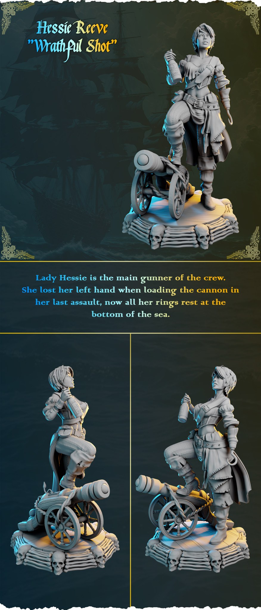 Hessie Reeve resin figure