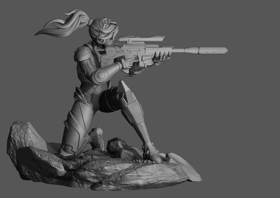 Sarah Kerrigan (Ghost) resin figure