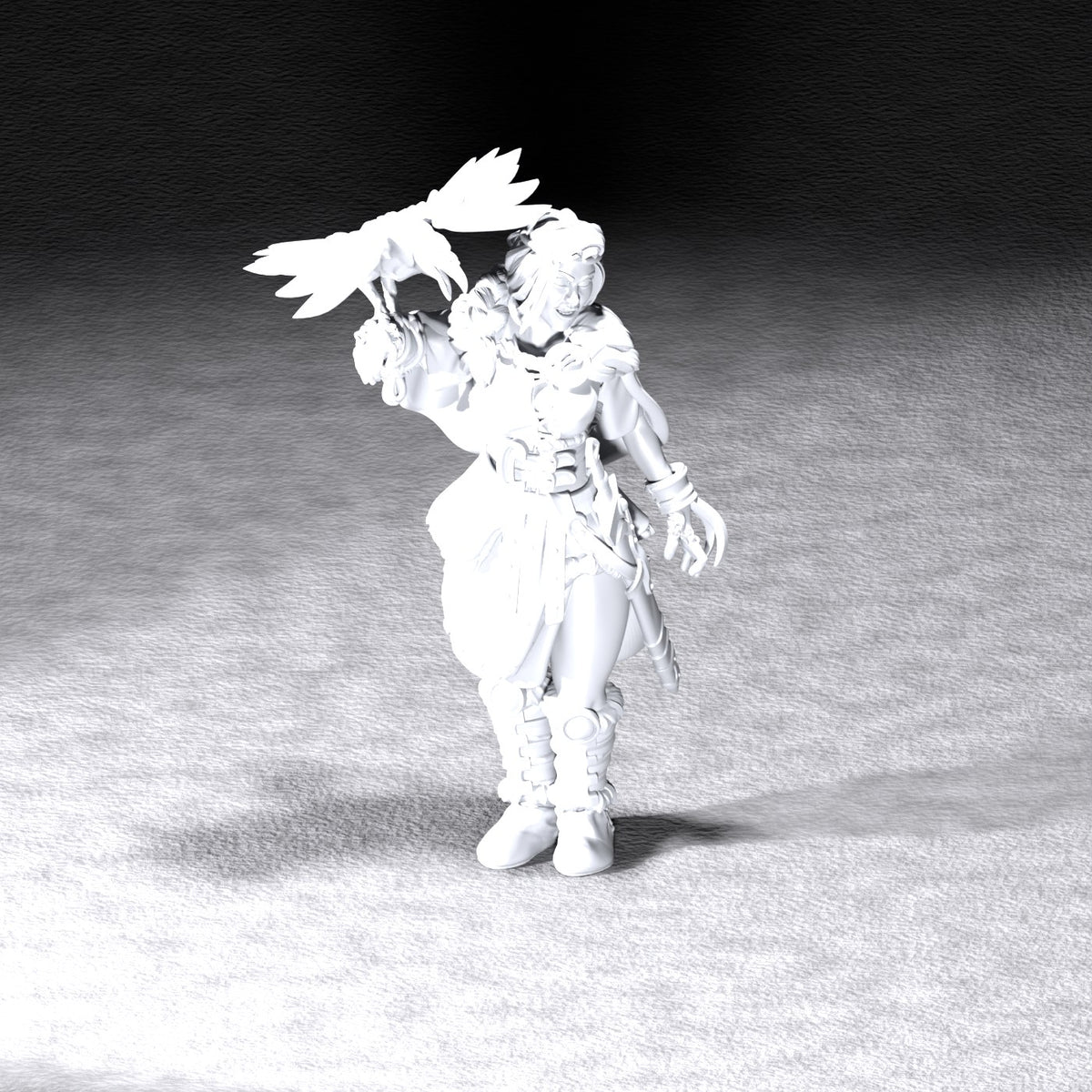 Raven Warrior resin figure