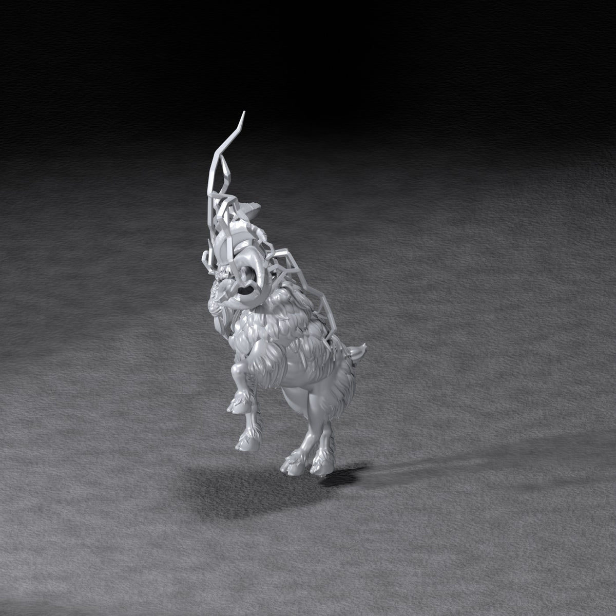Thunderous Ram resin figure