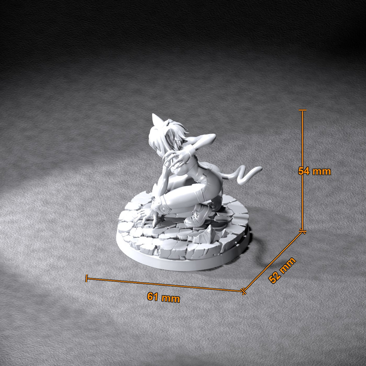 Mina resin figure