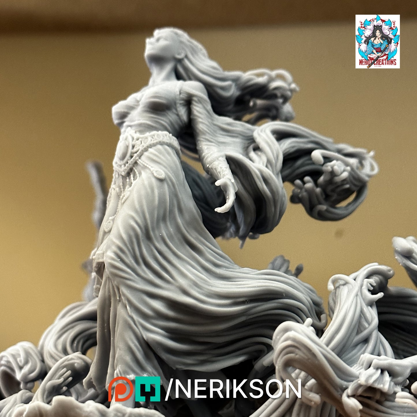 Shareen's Torment | 32mm | 3D Printed Figure | Art Piece | Nerikson | Nerdy Creations