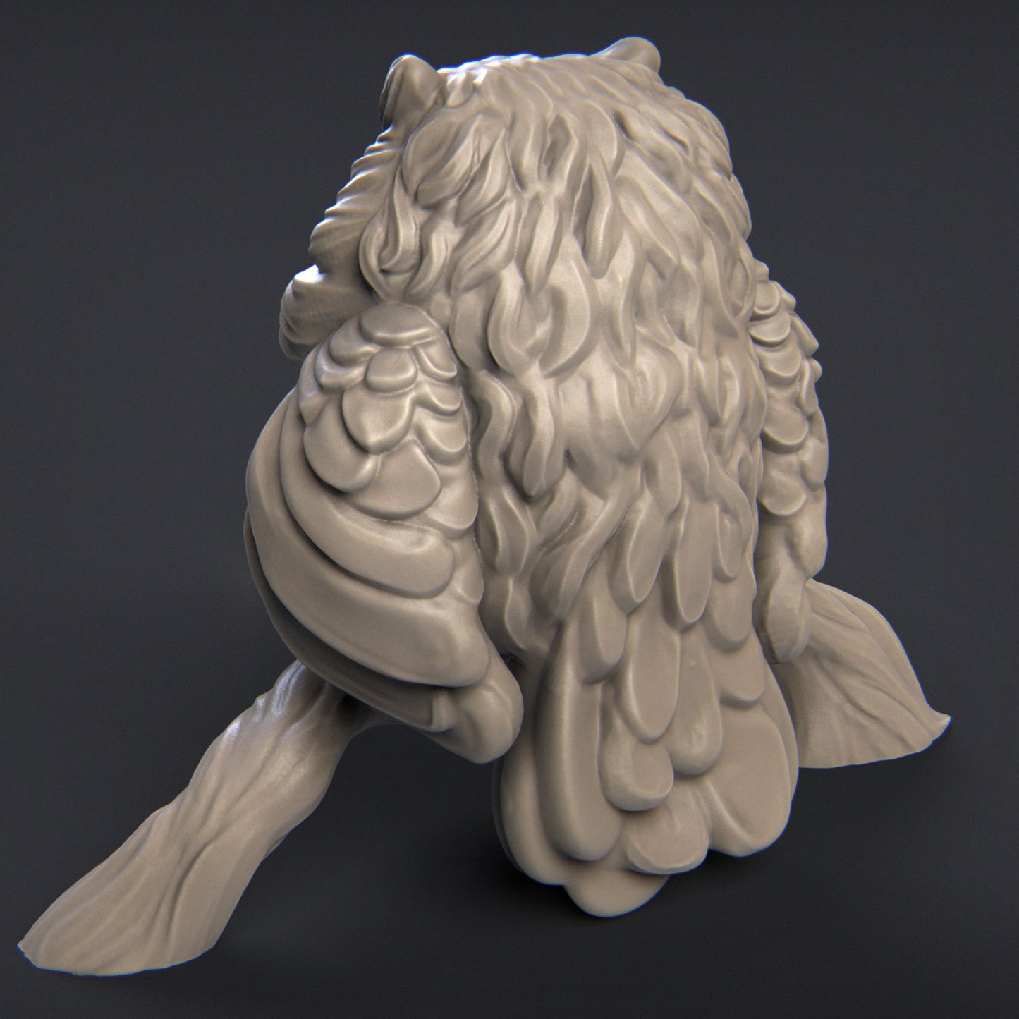 Bubu the Owl | 32mm & 75mm | 3D Printed Figure | Art Piece | Nerikson | Nerdy Creations