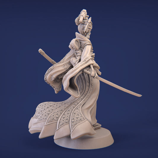Oyumi the Empress | 32mm–140mm | 3D Printed Figure | Art Piece | Nerikson | Nerdy Creations
