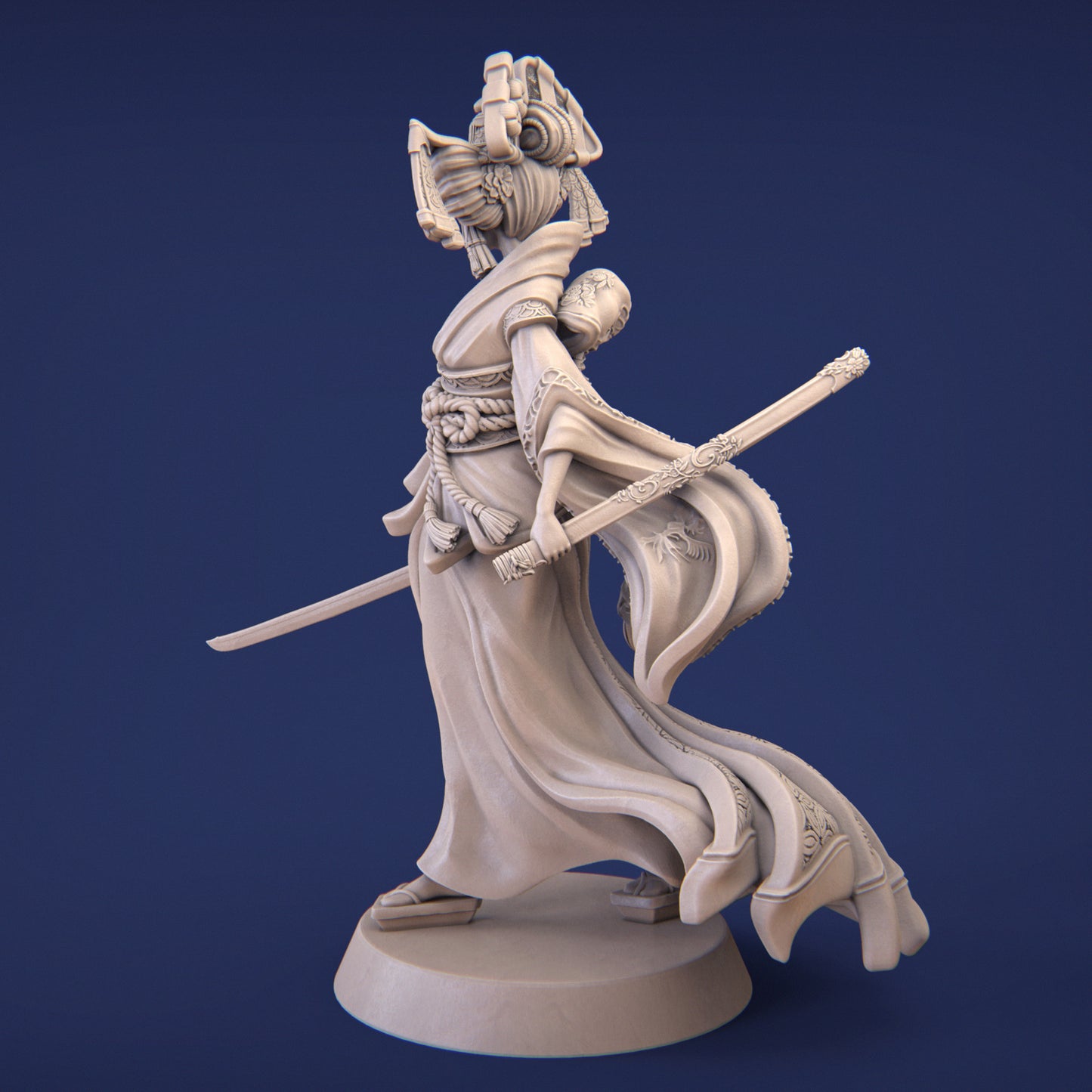 Oyumi the Empress | 32mm–140mm | 3D Printed Figure | Art Piece | Nerikson | Nerdy Creations