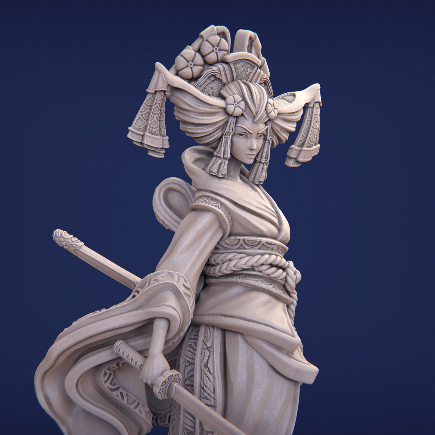 Oyumi the Empress | 32mm–140mm | 3D Printed Figure | Art Piece | Nerikson | Nerdy Creations