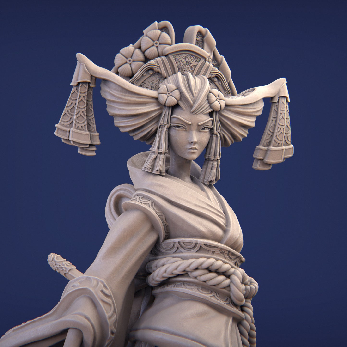 Oyumi the Empress | 32mm–140mm | 3D Printed Figure | Art Piece | Nerikson | Nerdy Creations