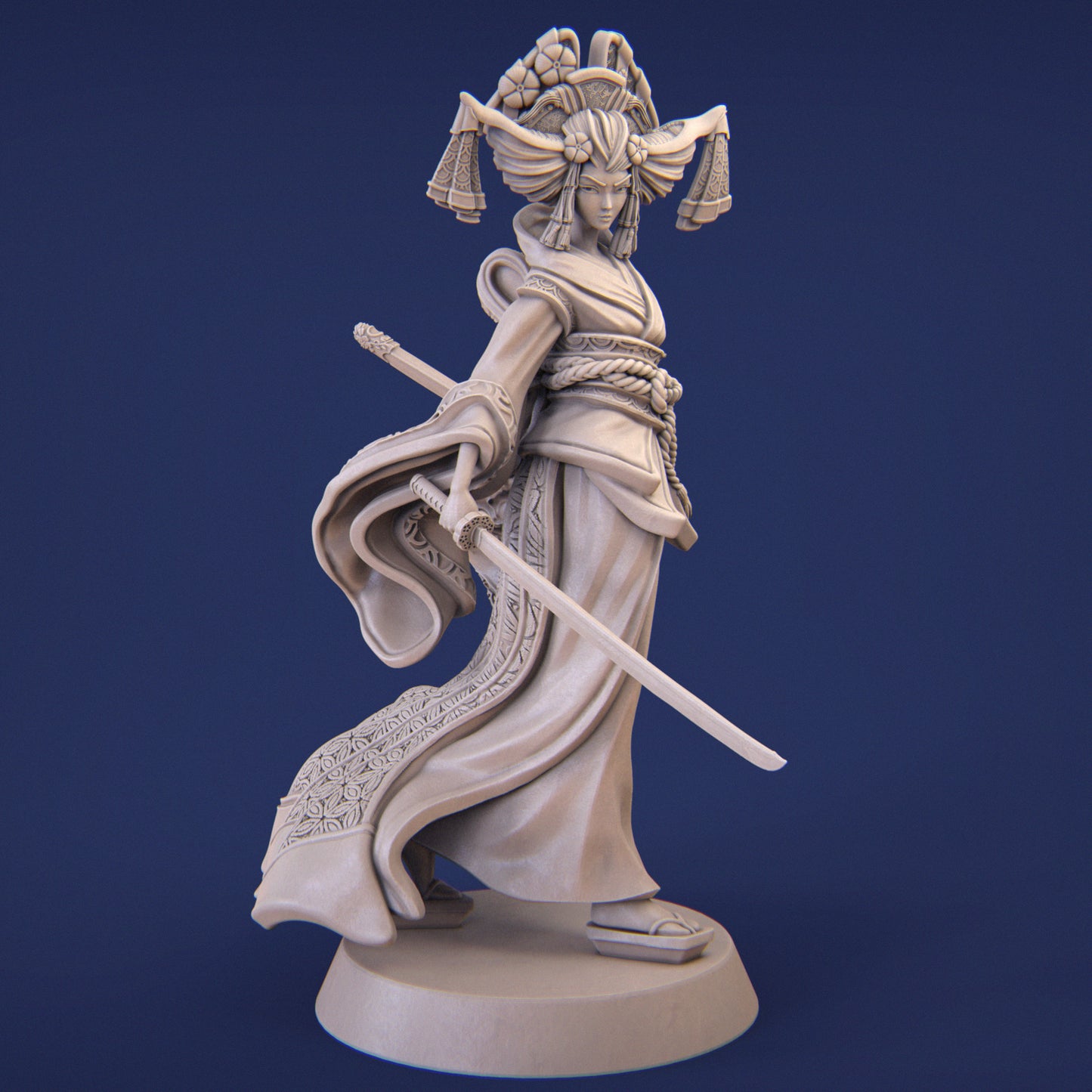 Oyumi the Empress | 32mm–140mm | 3D Printed Figure | Art Piece | Nerikson | Nerdy Creations