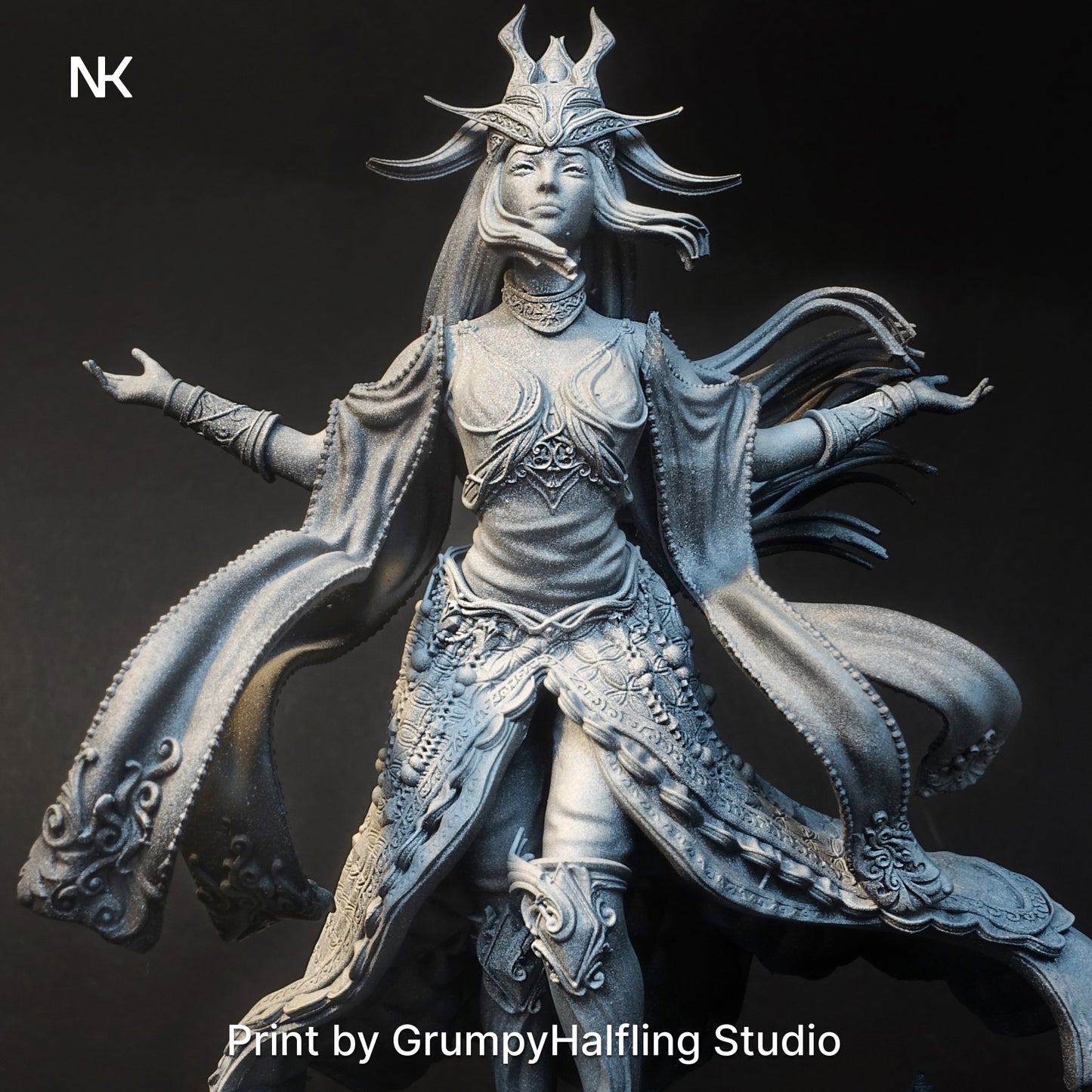 Sophia the Priestess | 32mm–140mm | 3D Printed Figure | Art Piece | Nerikson | Nerdy Creations