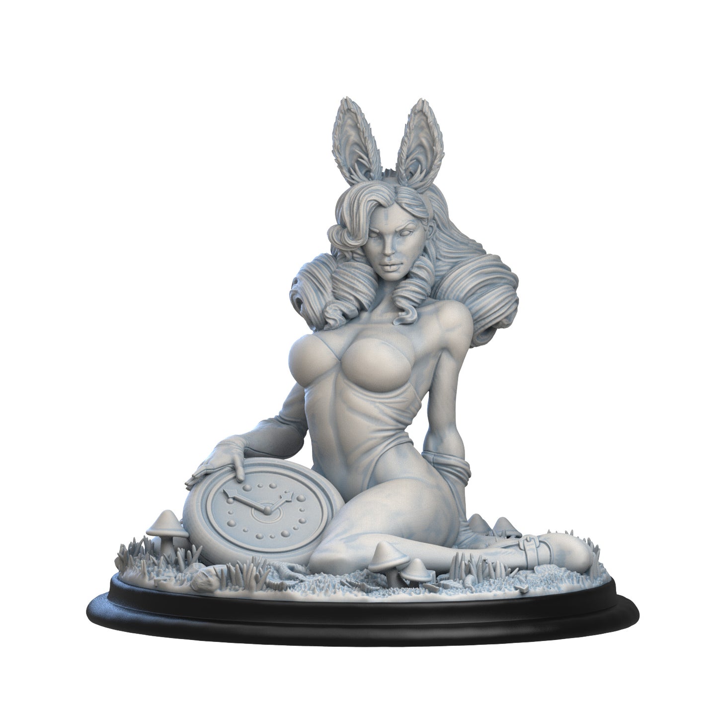 Alice in Creepyland — White Rabbit Pinup | 3D Printed Figure | Art Piece | Siryll | Nerdy Creations