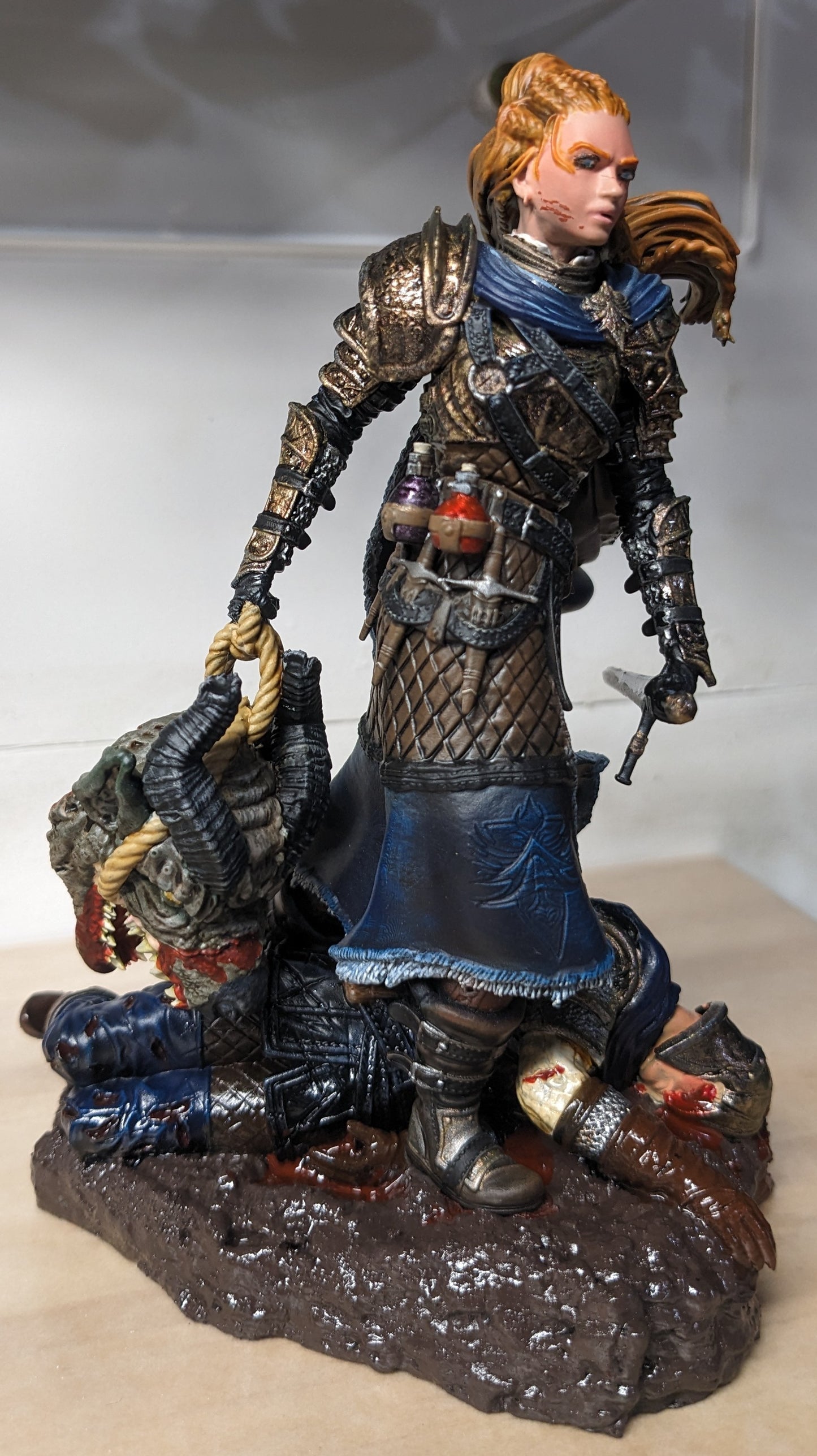Kalia, the Monster Hunter | 32mm–140mm | 3D Printed Figure | Art Piece | Nerikson | Nerdy Creations
