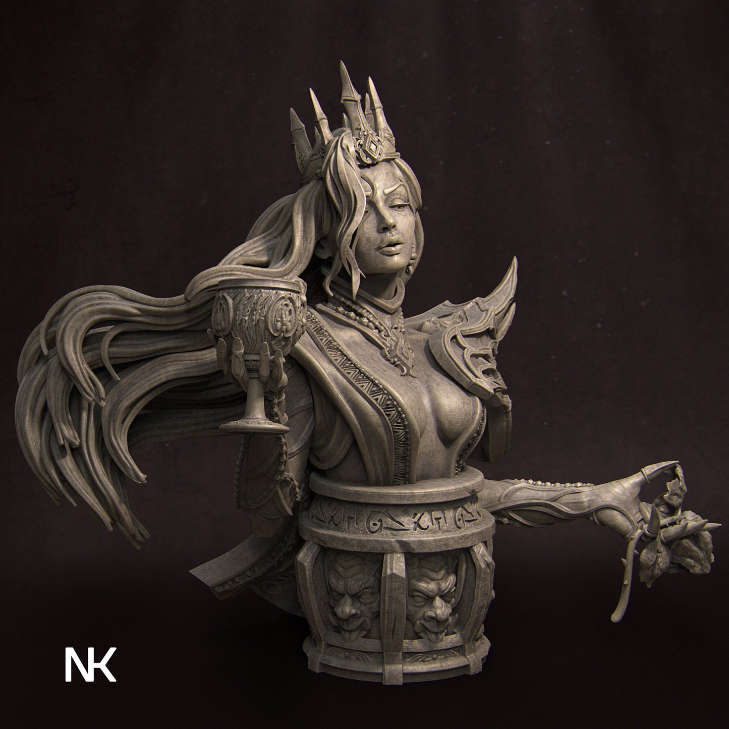 Youth Eternal | 140mm | 3D Printed Diorama Set | Art Piece | Nerikson | Nerdy Creations