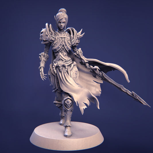 Ashinna, the Elven Revenant | 32mm–225mm | 3D Printed Figure | Art Piece | Nerikson | Nerdy Creations