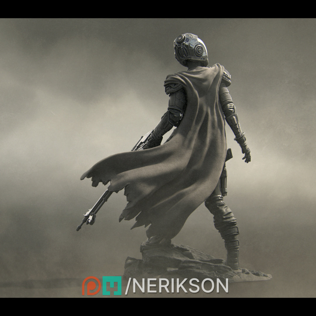 Alyara the Traveler (fka Space Engineer) | 75mm & 140mm | 3D Printed Figure | Art Piece | Nerikson | Nerdy Creations