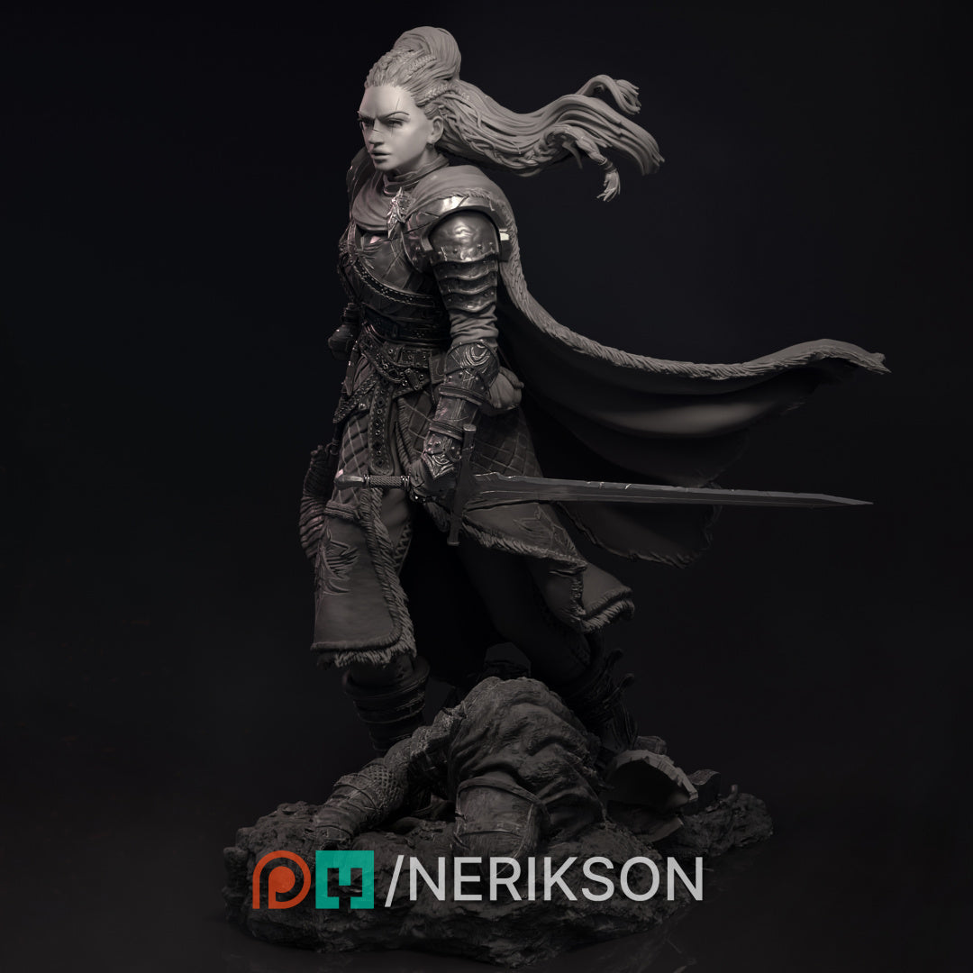 Kalia, the Monster Hunter | 32mm–140mm | 3D Printed Figure | Art Piece | Nerikson | Nerdy Creations