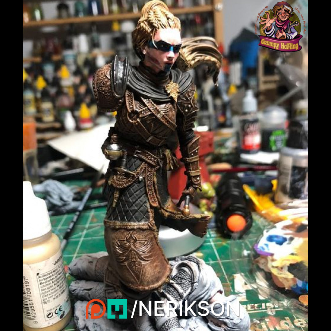 Kalia, the Monster Hunter | 32mm–140mm | 3D Printed Figure | Art Piece | Nerikson | Nerdy Creations
