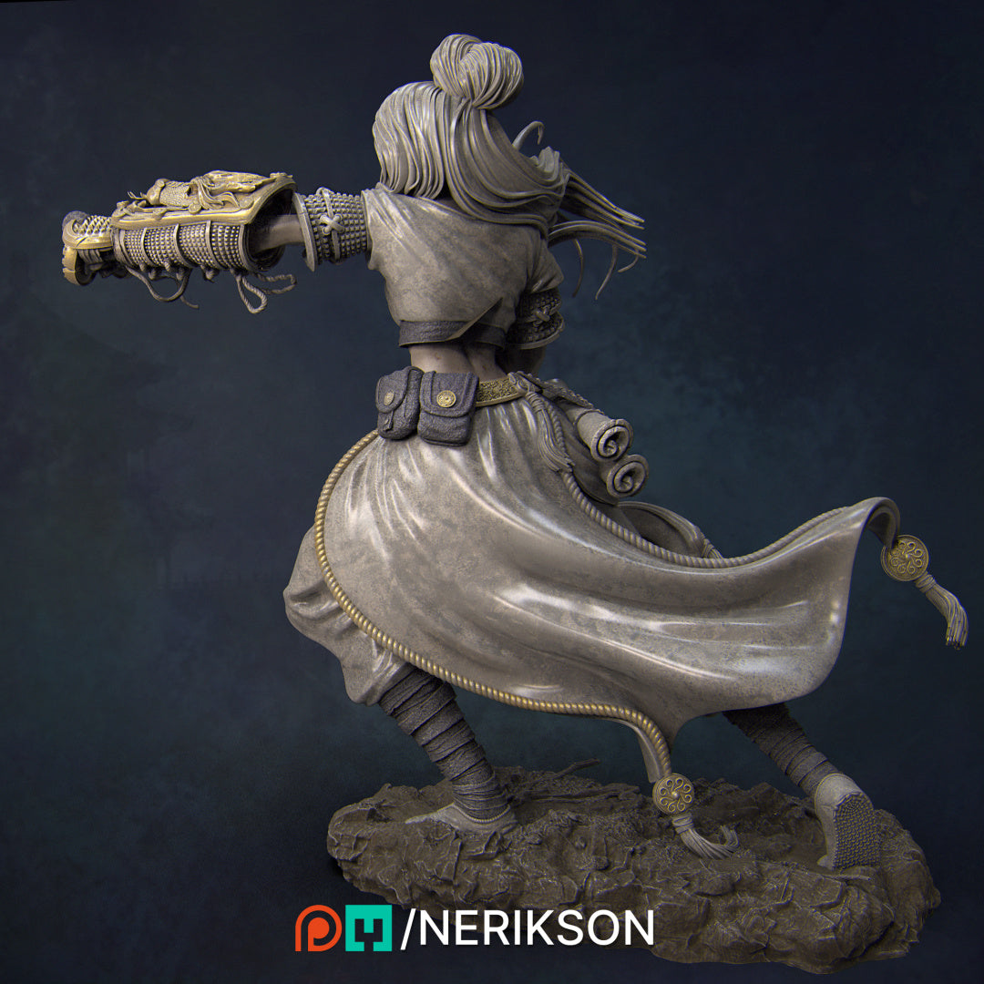 Kaida the Little Dragon | 32mm & 75mm | 3D Printed Figure | Art Piece | Nerikson | Nerdy Creations