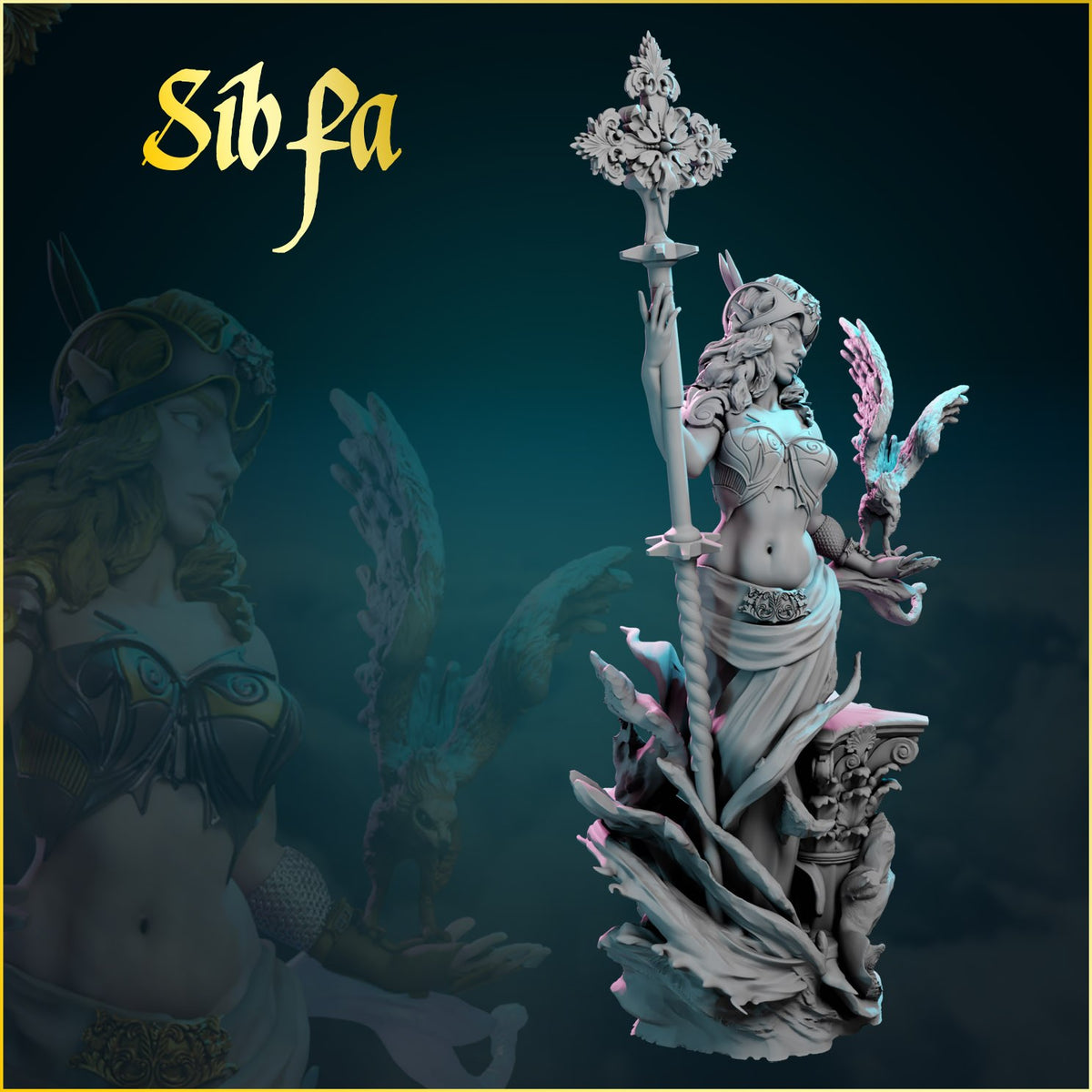 Sibfa resin figure