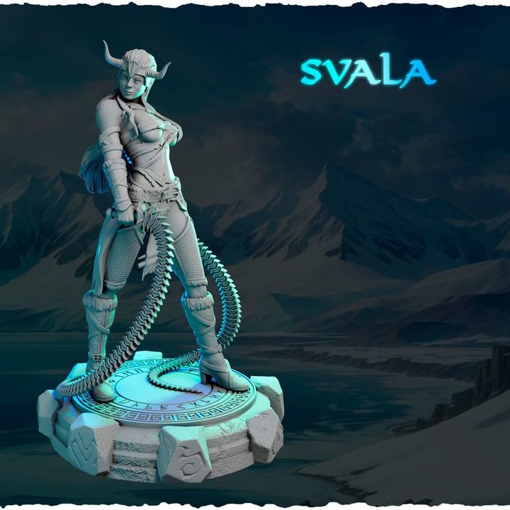 Svala resin figure