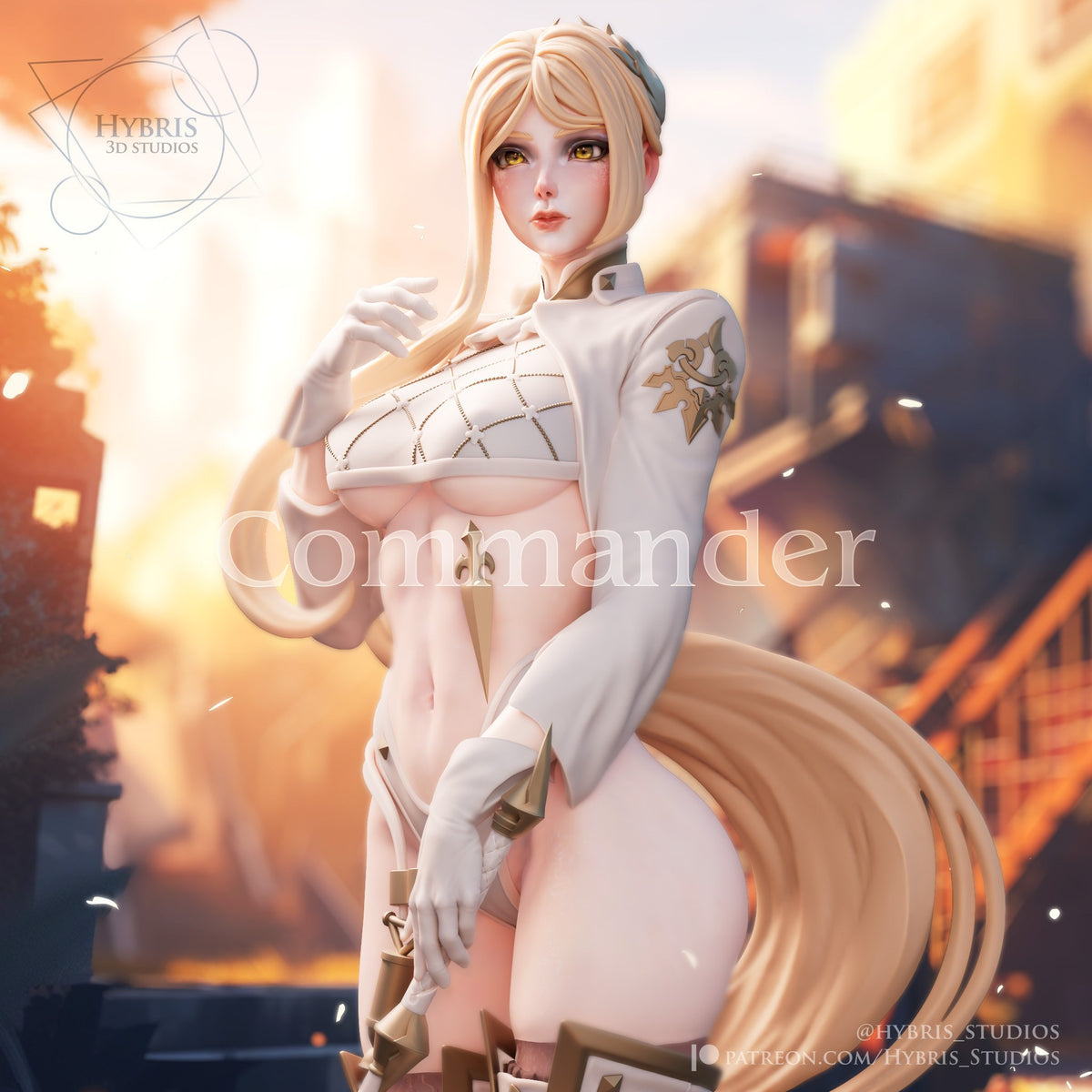 Yorha Commander White resin figure