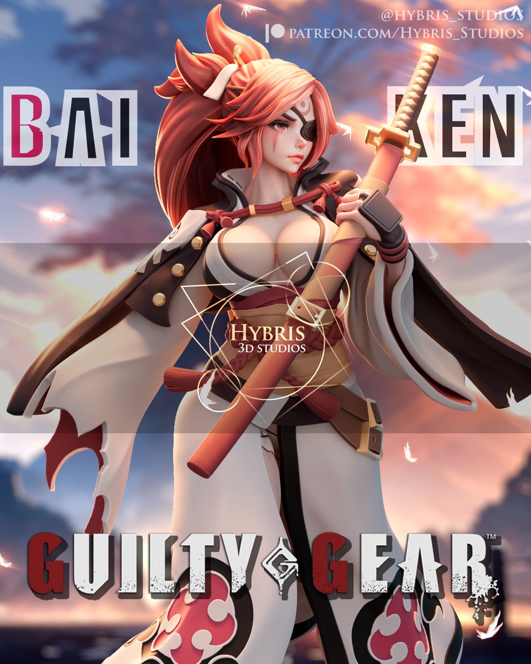 Baiken resin figure