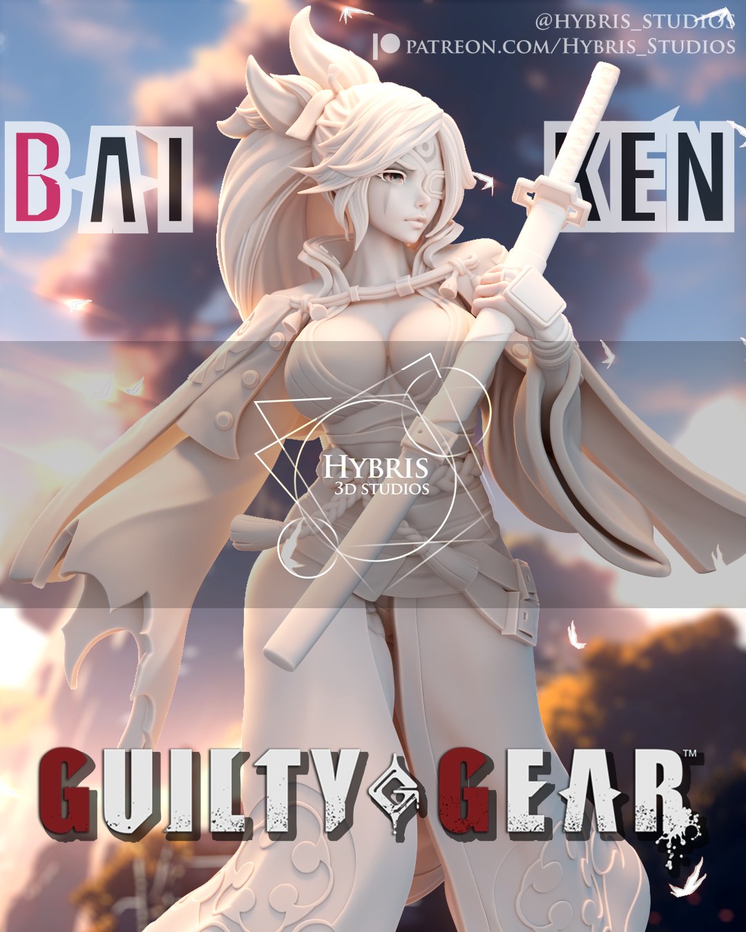 Baiken resin figure