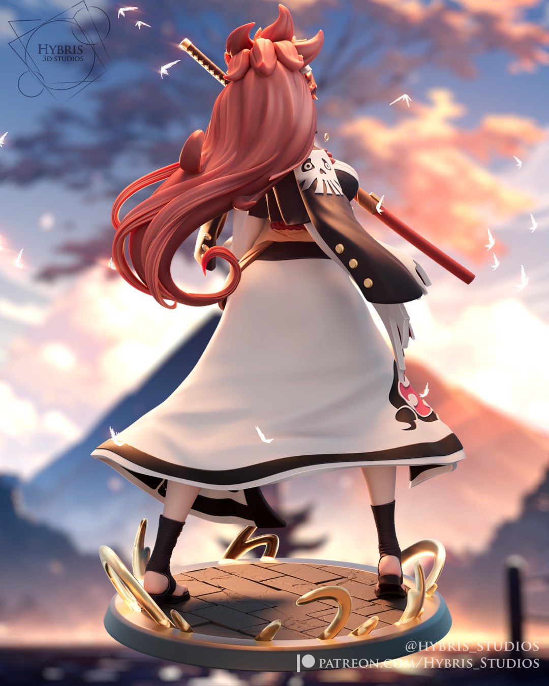 Baiken resin figure