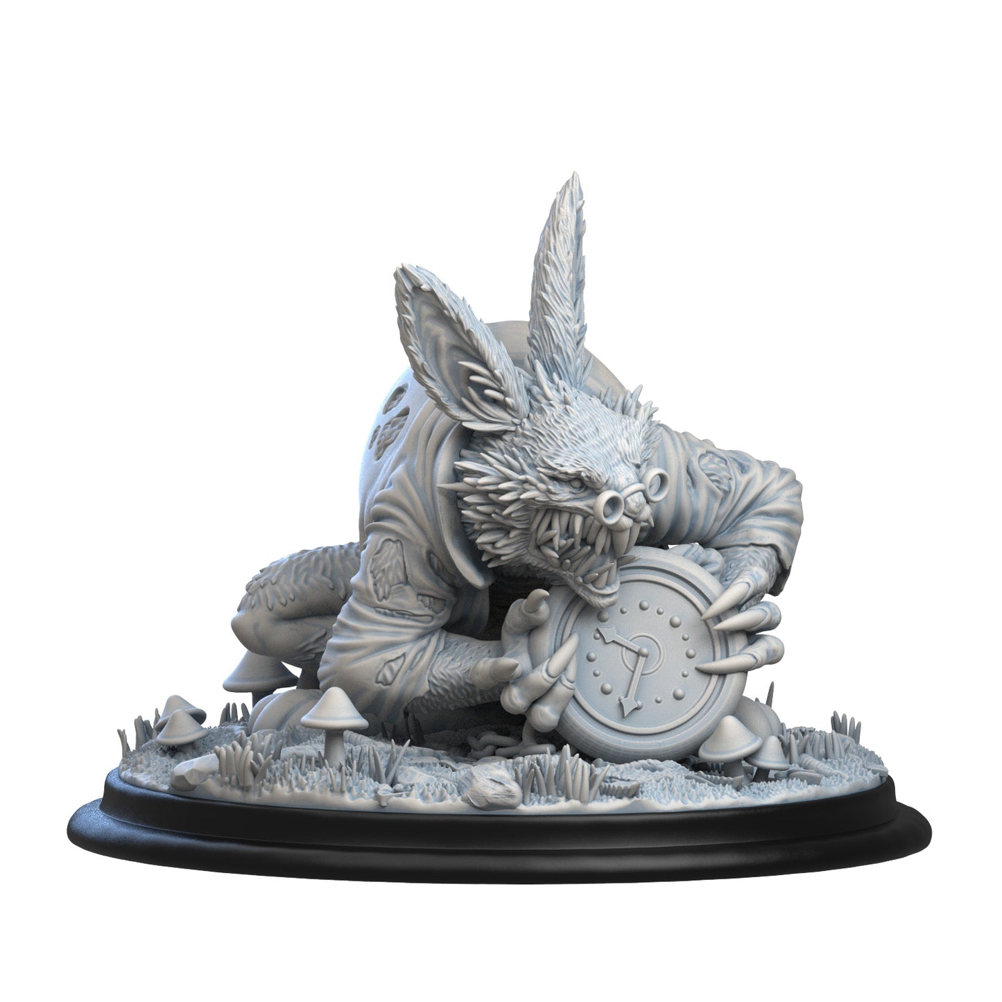 Alice in Creepyland — White Rabbit | 3D Printed Figure | Art Piece | Siryll | Nerdy Creations