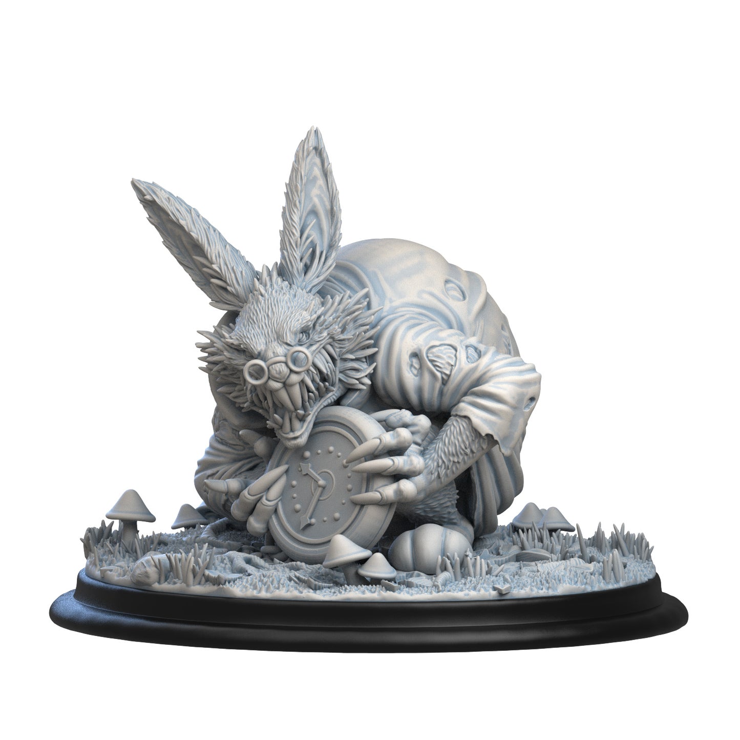 Alice in Creepyland — White Rabbit | 3D Printed Figure | Art Piece | Siryll | Nerdy Creations